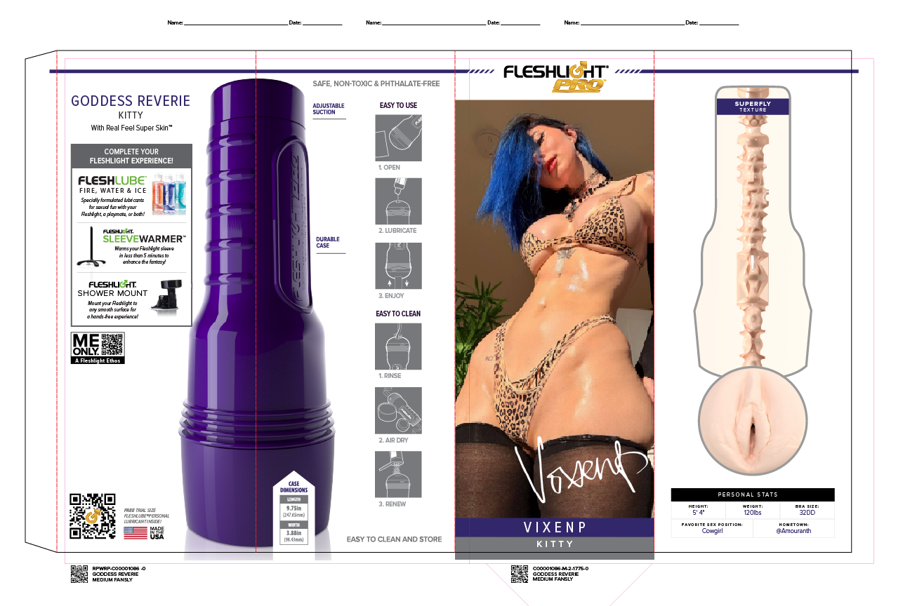 Fleshlight Pro Packaging Template