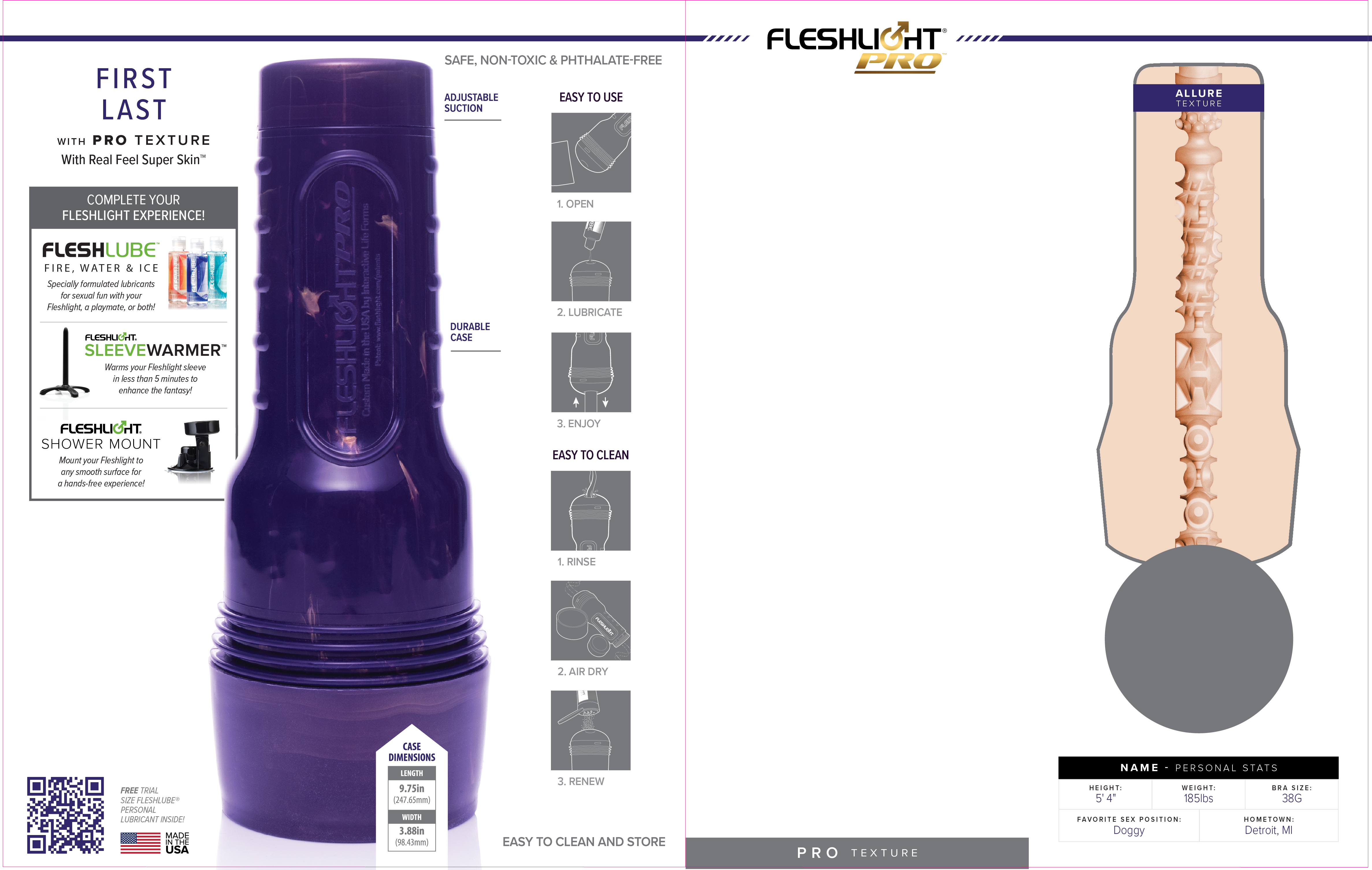 Fleshlight Pro Packaging Template